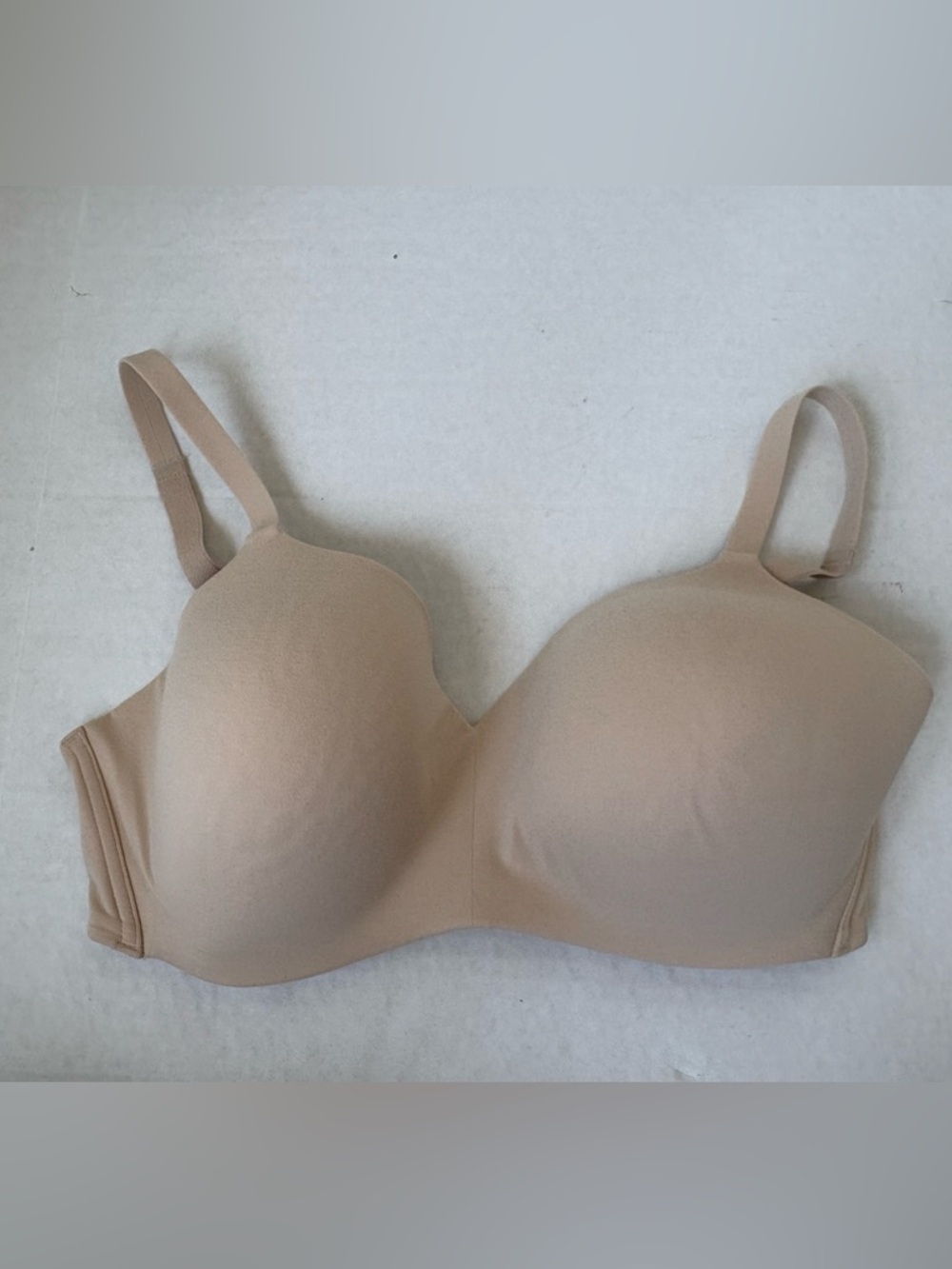 Wacoal How Perfect Wire Free Bra 36DD Naturally Nude T-Shirt Seamless 852189